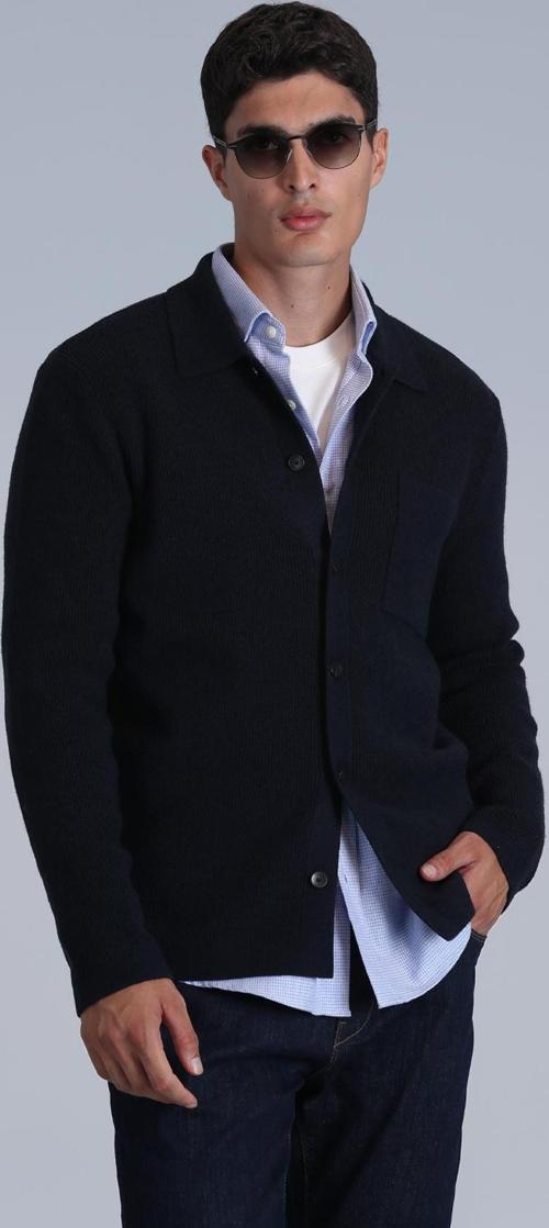 Erkek Solıd Hırka 112100057 Lacivert