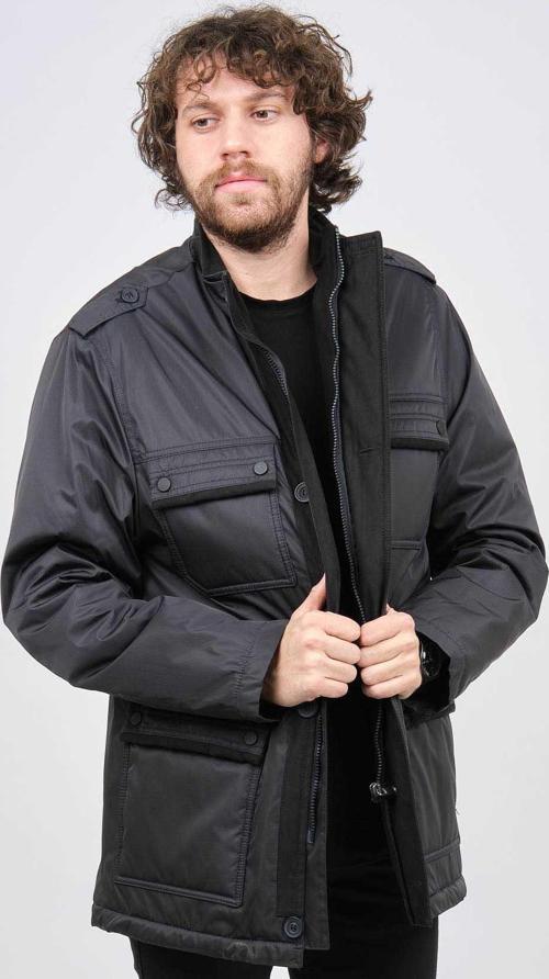 Erkek Omuz Apoletli Spor Kaban 0620835 Füme