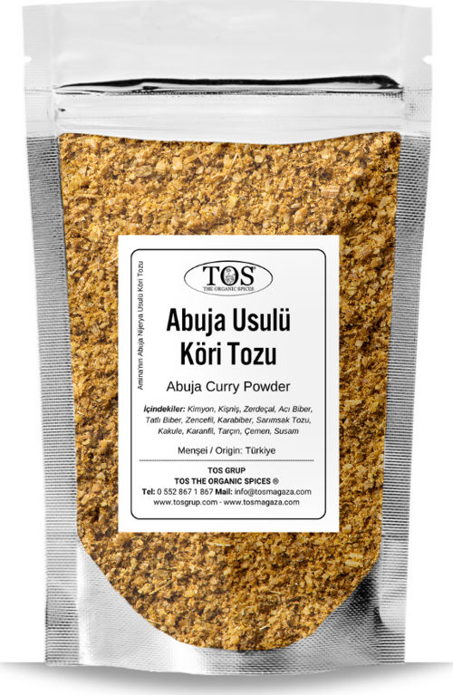 Amina'nın Abuja Nijerya Usulü Köri Tozu 250 gr Amina's Abuja Nigerian-Style Curry Powder