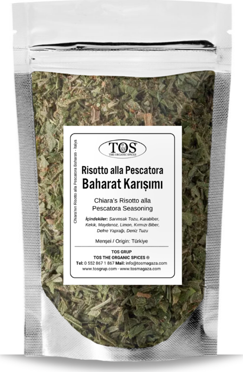Chiara'nın Risotto alla Pescatora Baharatı 100 gr Chiara’s Risotto alla Pescatora Seasoning