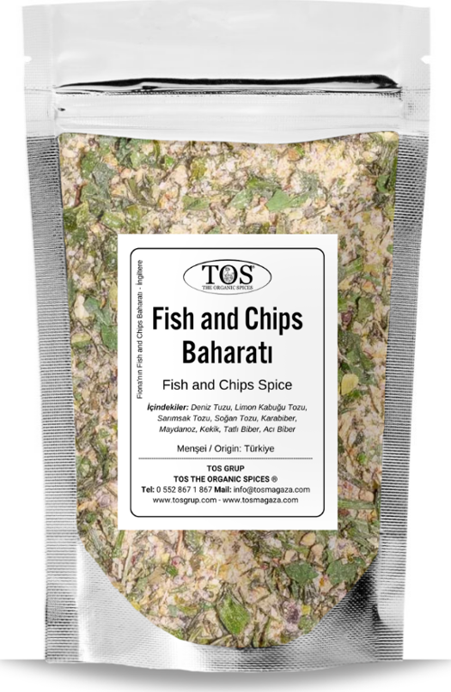 Fiona'nın Fish and Chips Baharatı 500 gr Fiona’s Fish and Chips Seasoning