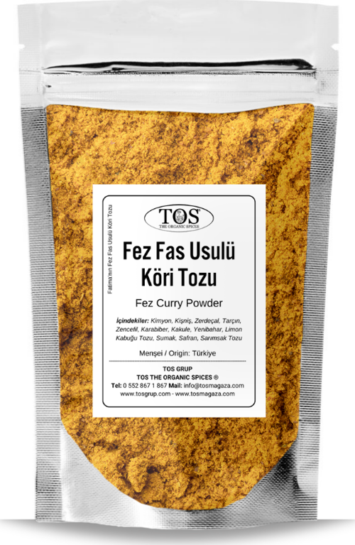 Fatima'nın Fez Fas Usulü Köri Tozu 500 gr Fatima's Fez Moroccan-Style Curry Powder