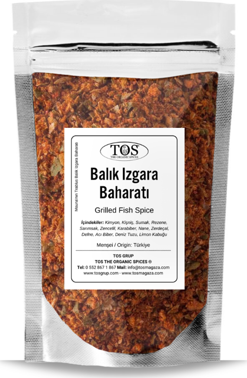 Mouna'nın Trablus Balık Izgara Baharatı 500 gr Mouna's Tripoli Grilled Fish Spice
