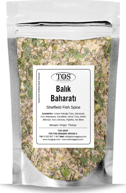 Sophia'nın Sheffield Balık Baharatı 250 gr Sophia's Sheffield Fish Spice