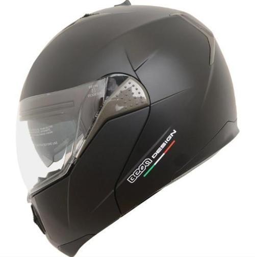 Beon B700 Full Face Çene Açılır Güneş Vizörlü Motosiklet Kaskı XL Beden Siyah