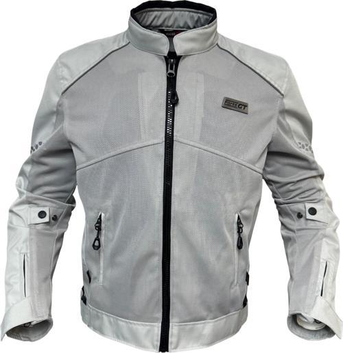 1054 White Stone 7 Parça Full Korumalı Yazlık Motosiklet Montu 3XL Beden Beyaz
