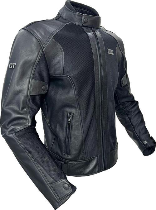 2002003 Black Panther Hakiki Deri Full Koruma Mevsimlik Motosiklet Montu L Beden Siyah