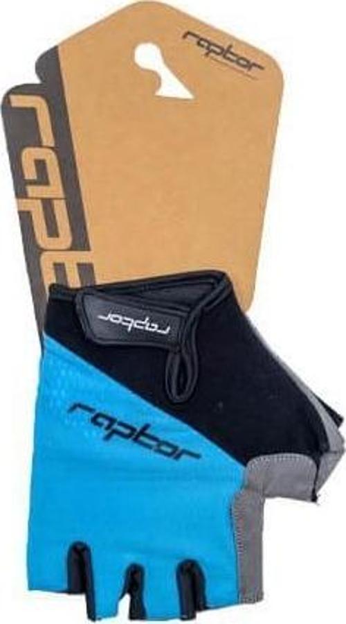 Raptor Cırtlı Eldiven Kısa Parmak Bisiklet Eldiveni MTB Yarım Parmak Eldiven XL Beden Turkuaz