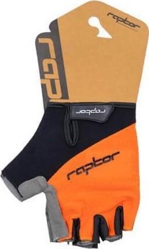 Raptor Cırtlı Eldiven Kısa Parmak Bisiklet Eldiveni MTB Yarım Parmak Eldiven XL Beden Turuncu