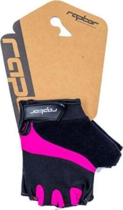 Raptor XC Sport Eldiven Kısa Parmak Bisiklet Eldiveni MTB Yarım Parmak Eldiven S Beden Pembe