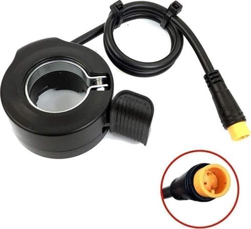 RS3 PRO X MODEL Uyumlu Elektirikli Bisiklet Parmak Gaz Kolu Su Geçirmez