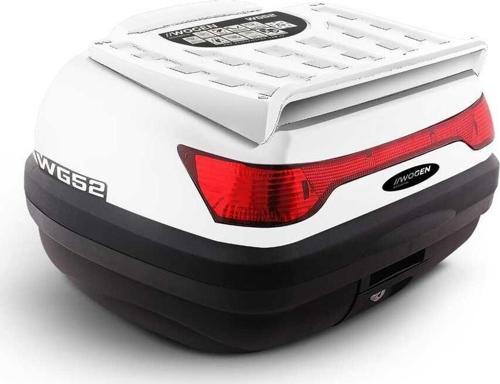 Wogen 52 Litre Motosiklet Topcase Arka Çanta Beyaz MOTOSİKLET ARKA ÇANTA ÜST BAGAJ BASİC