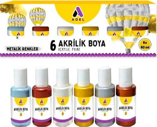Akrilik Boya 60x6 Metalik Renk