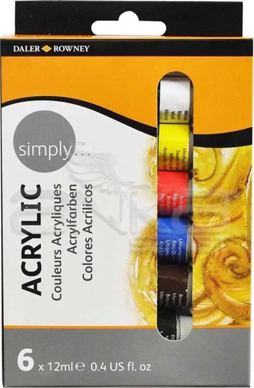 Simply Akrilik Boya Seti 6 Renk 126 500 006