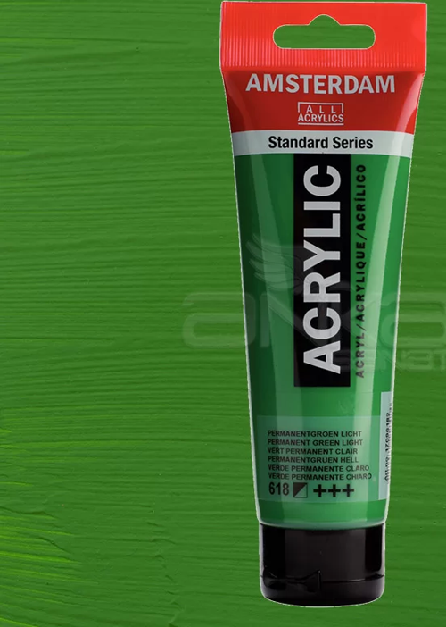 Akrilik Boya 120ml 618 Permanent Green Light