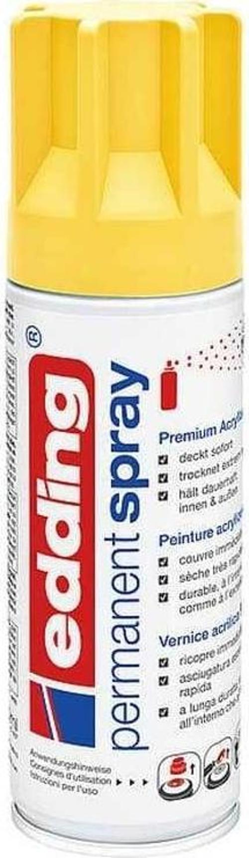 5200 Permanent Sprey Premium Akrilik Boya Trafik Sarı Mat Ral 1023