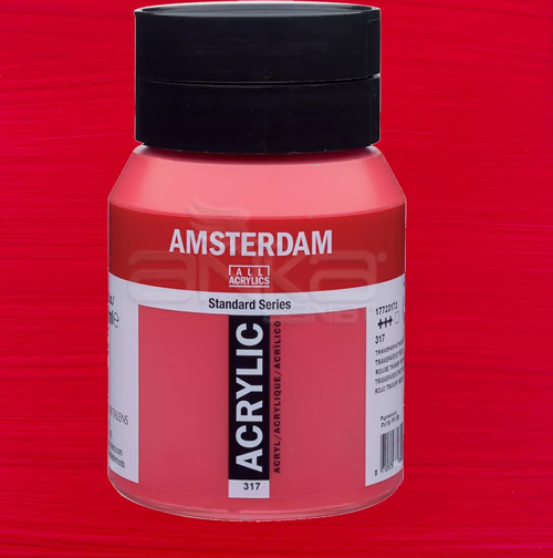 Akrilik Boya 500ml 317 Transparan Red Medium