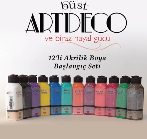 Akrilik Boya Başlangıç Seti 140 ml 12 li