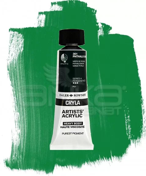 Cryla Artist Akrilik Boya 75ml 361 Phthalo Green Seri A
