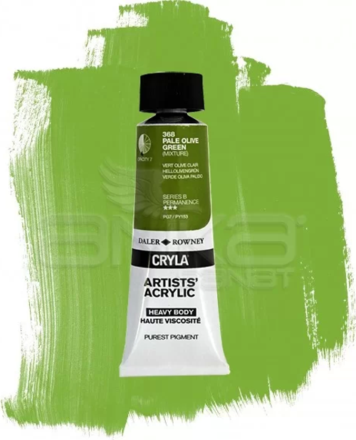 Cryla Artist Akrilik Boya 75ml 368 Pale Olive Green Seri B