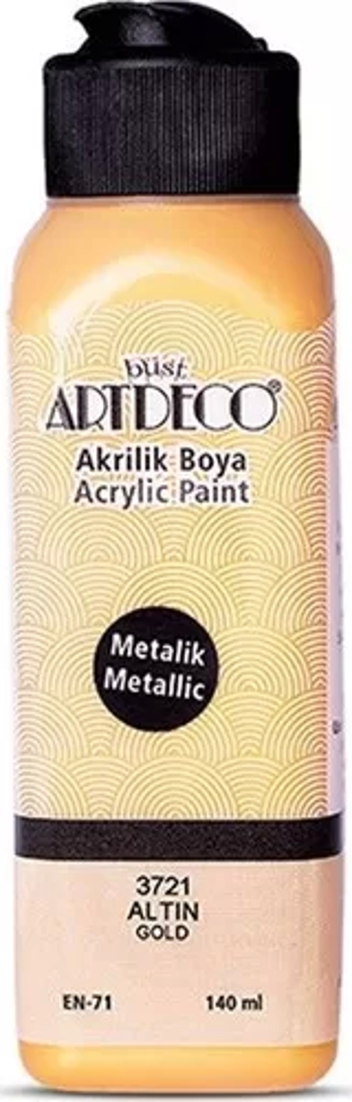Akrilik Boya Metalik 140ml 3721 Altın