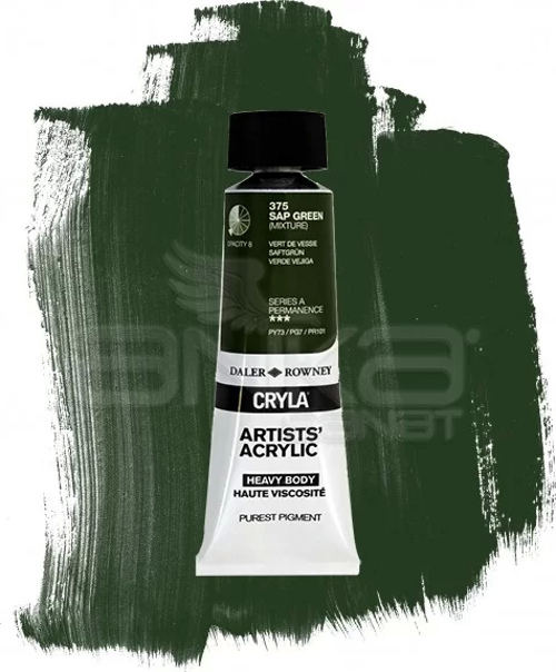 Cryla Artist Akrilik Boya 75ml 375 Sap Green Seri A