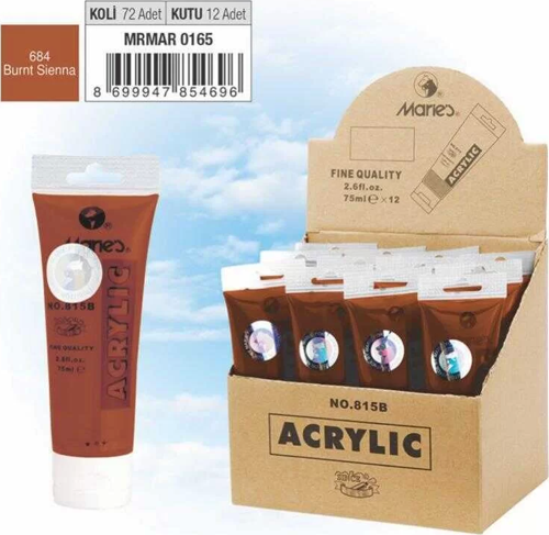 Akrilik Boya 75ml Burnt Sienna