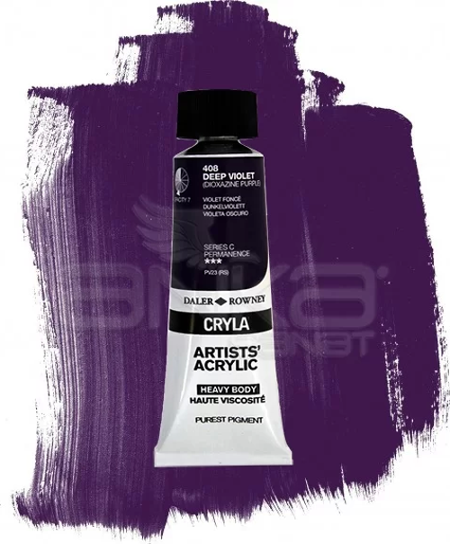Cryla Artist Akrilik Boya 75ml 408 Deep Violet Seri C