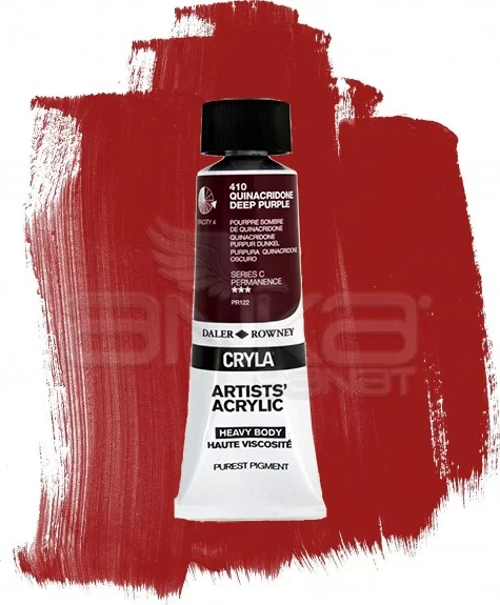 Cryla Artist Akrilik Boya 75ml 410 Quinacridone Deep Purple Seri C