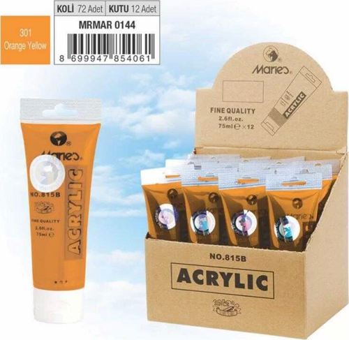 Akrilik Boya 75ml Orange Yellow