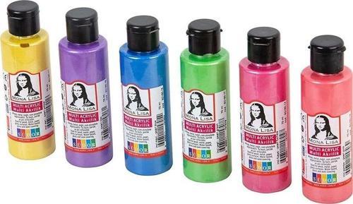Monalisa SD1006I Multi Akrilik Boya 6x70ml İnci Set