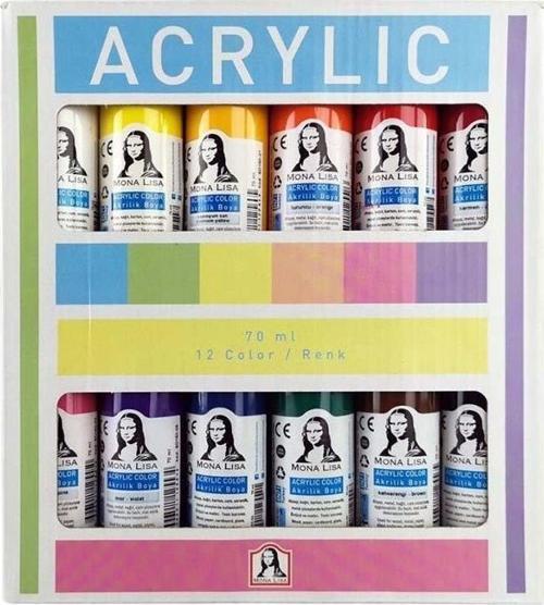 Monalisa SD150-X12 Akrilik Boya 12x70 ml Set