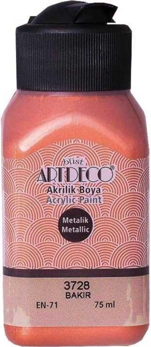 Metalik Akrilik Boya Metalik 75 ml Bakır