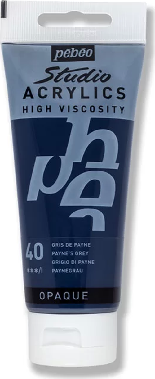 Studio Akrilik Boya 40 Paynes Grey 100ml