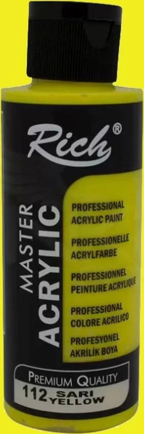 Master Akrilik Boya 120ml 112 Sarı