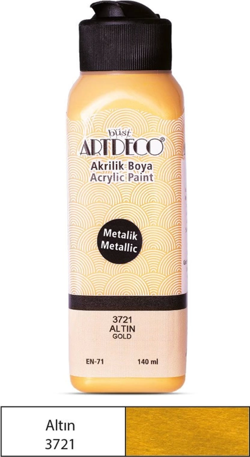 70R AKRİLİK BOYA 3721 METALİK ALTIN 140ml