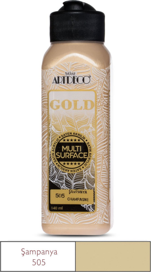 71R GOLD METALİK AKRİLİK BOYA 505 ŞAMPANYA 140ml