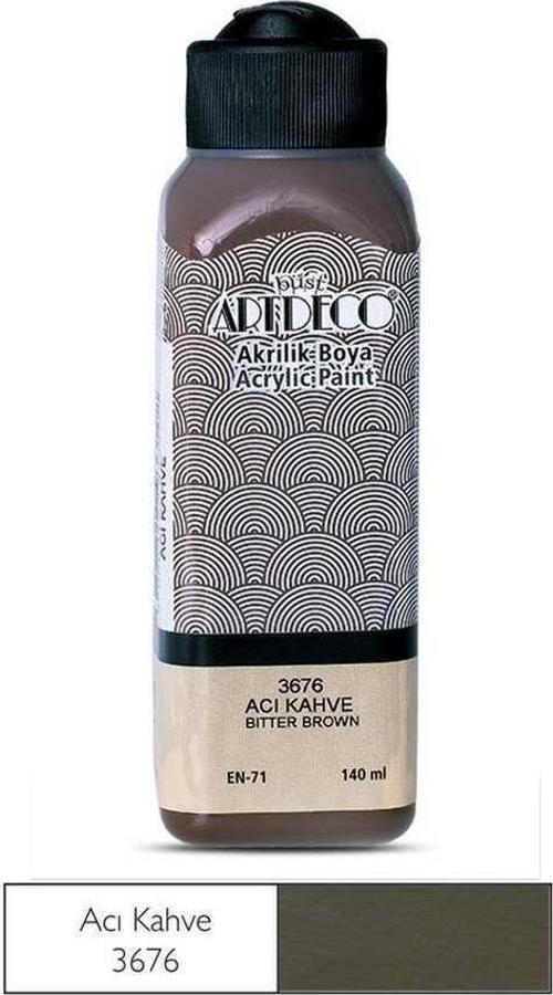 Akrilik Boya 140 ml Acı Kahve