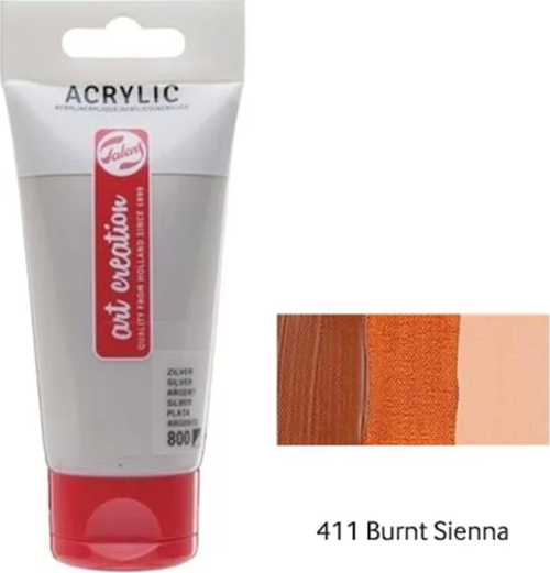AKRİLİK BOYA 411 BURNT SİENNA 75ml (RT3511411M)