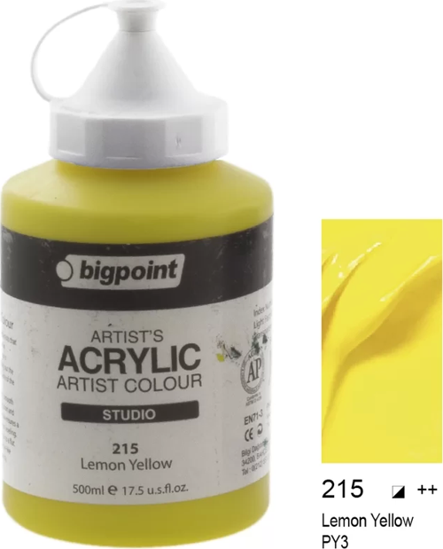Akrilik Boya 500 ml Lemon Yellow 215