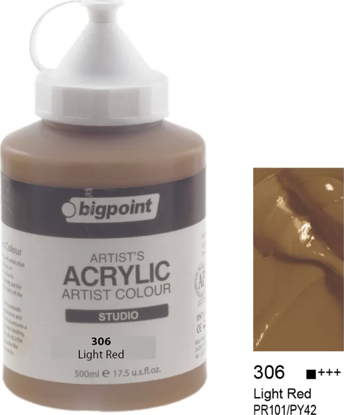 Akrilik Boya 500 ml Light Red 306