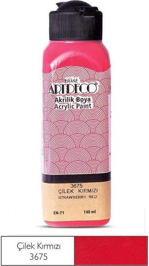 Akrilik Boya 140 ml Çilek Kırmızısı