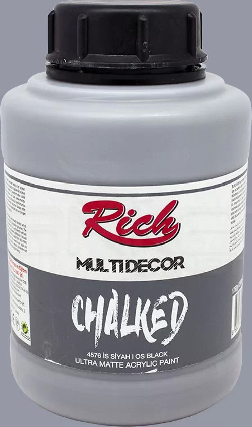 Multi Decor Chalked Akrilik Boya 1750ml 4576 İs Siyah
