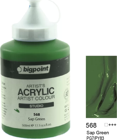 Akrilik Boya 500 ml Sap Green 568