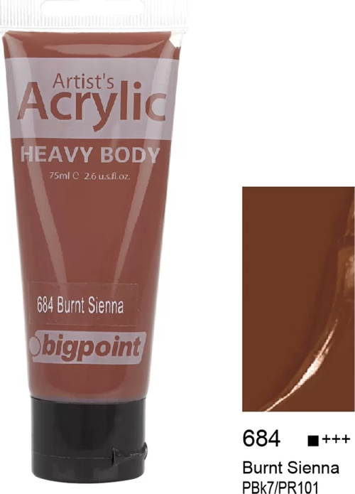 Akrilik Boya 75 ml Burnt Sienna 684