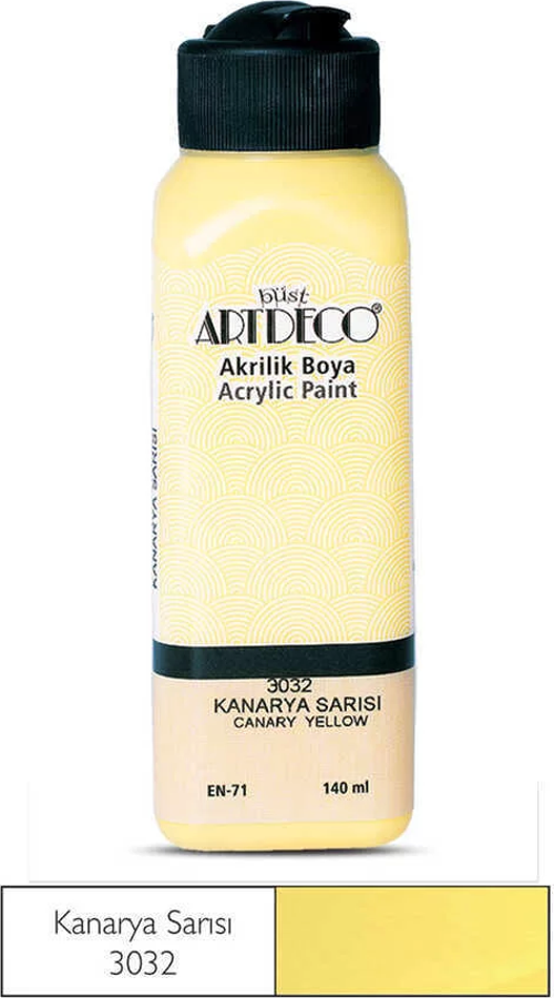 Akrilik Boya 140 ml Kanarya Sarısı