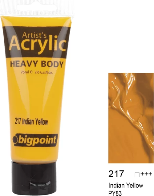 Akrilik Boya 75 ml Indian Yellow 217