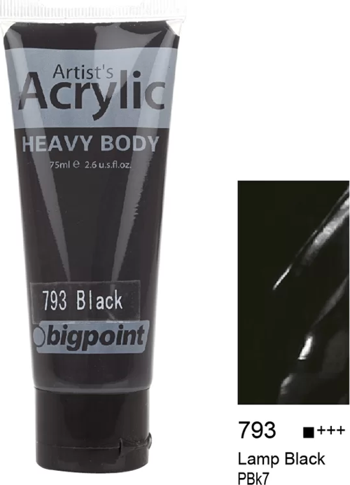 Akrilik Boya 75 ml Lamp Black 793