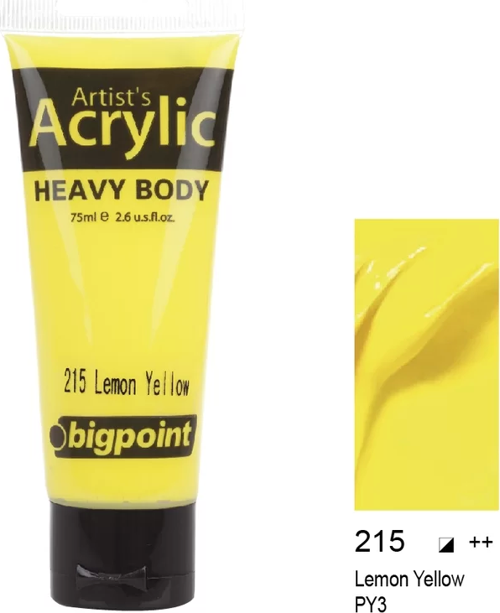 Akrilik Boya 75 ml Lemon Yellow 215