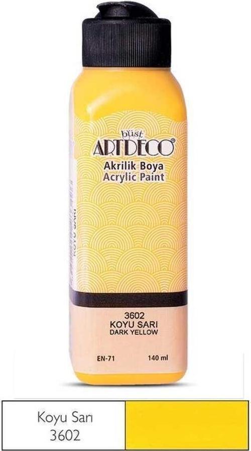 Akrilik Boya 140 ml Koyu Sarı